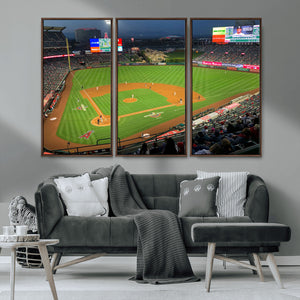Angel Stadium Aerial Canvas Print – Los Angeles Angels