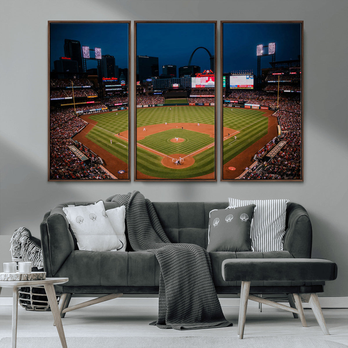 St. Louis Cardinals Baseball Team Print - Busch Stadium Wall