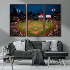 St. Louis Cardinals Baseball Team Print - Busch Stadium Wall