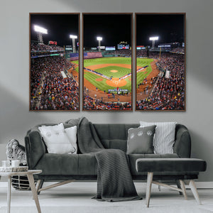 Fenway Park Wall Art Canvas Print | Large Baseball Stadium