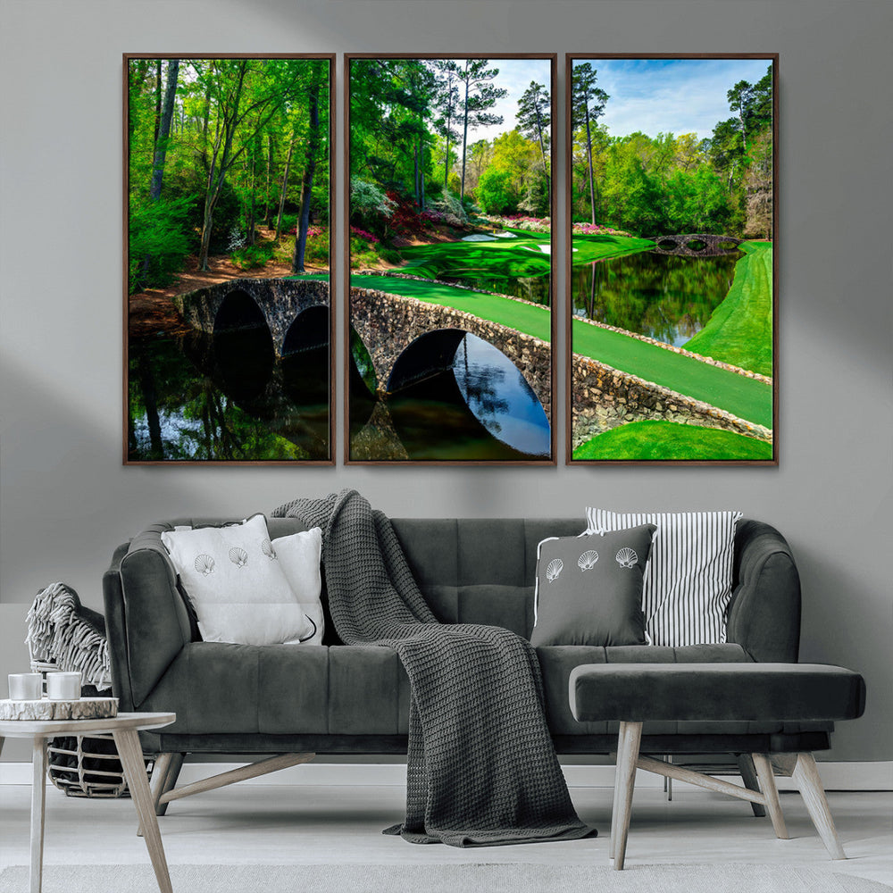 Augusta National Golf Club Wall Art - Panoramic Bridge &
