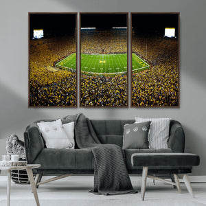 Stadium in Michigan Wall Art Canvas Print, Framed American