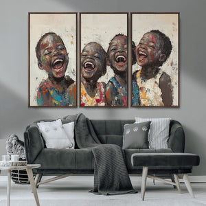 Shai Yossef Print - Joyful Childhood Canvas Wall Art -