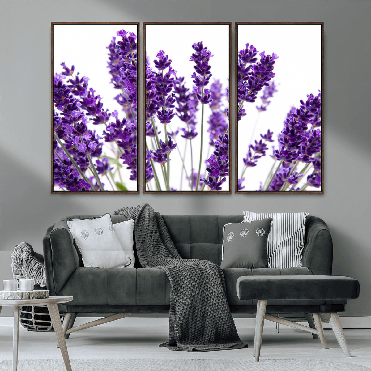 Lavender Flower Wall Art Canvas Print