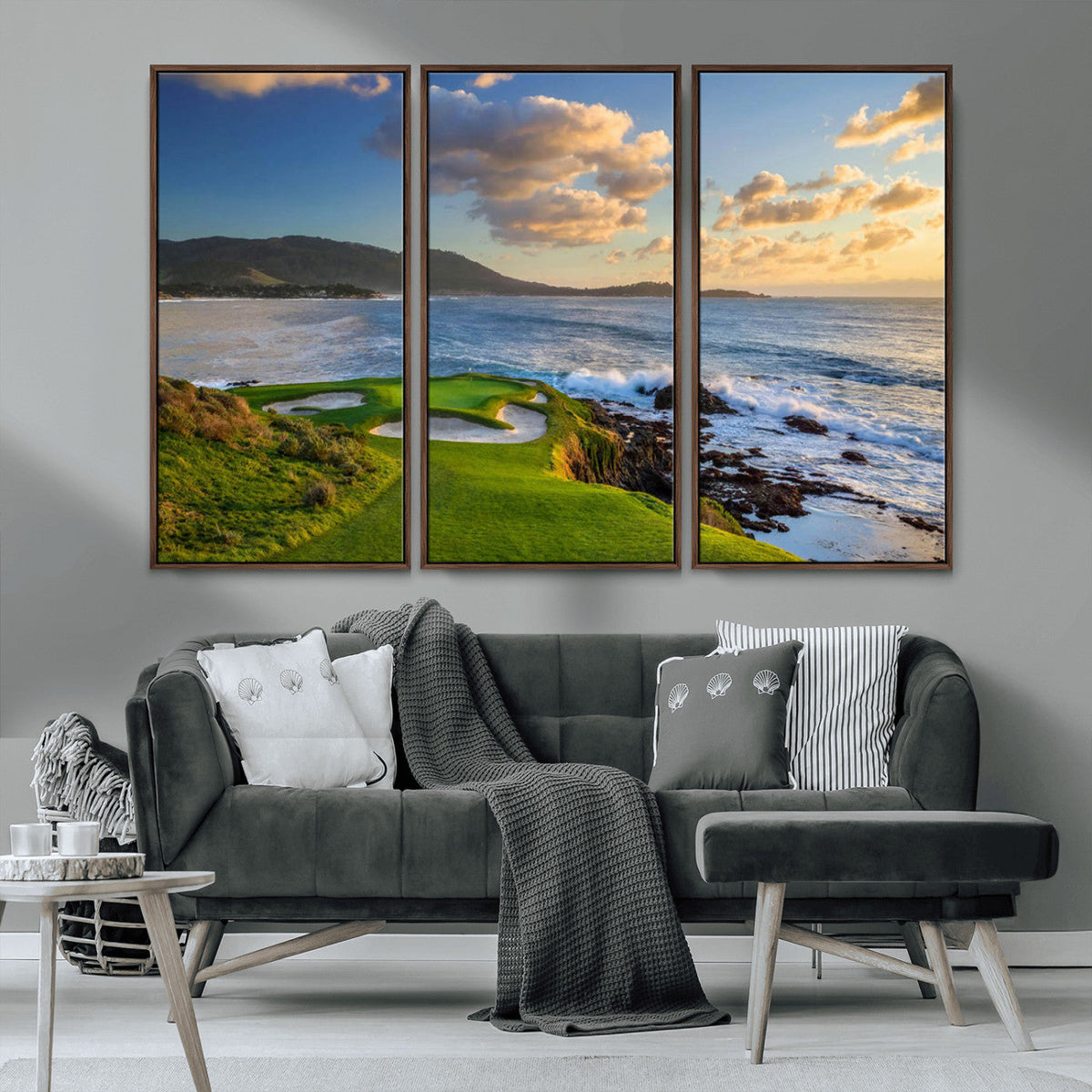 Pebble Beach Golf Links Wall Art Canvas Print – Iconic