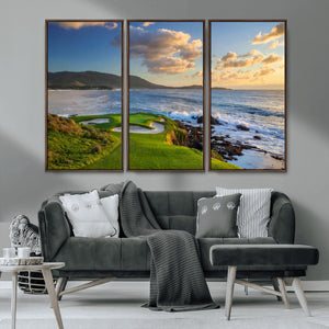 Pebble Beach Golf Links Wall Art Canvas Print – Iconic