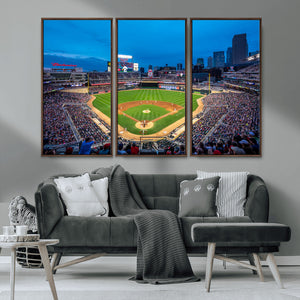 Target Field Stadium Wall Art Canvas Print – Minnesota Twins