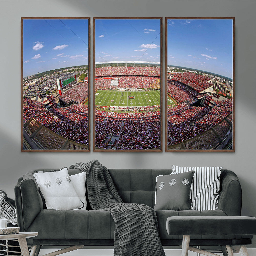 William Brice Stadium Wall Art Canvas Print – Stadium Crowd