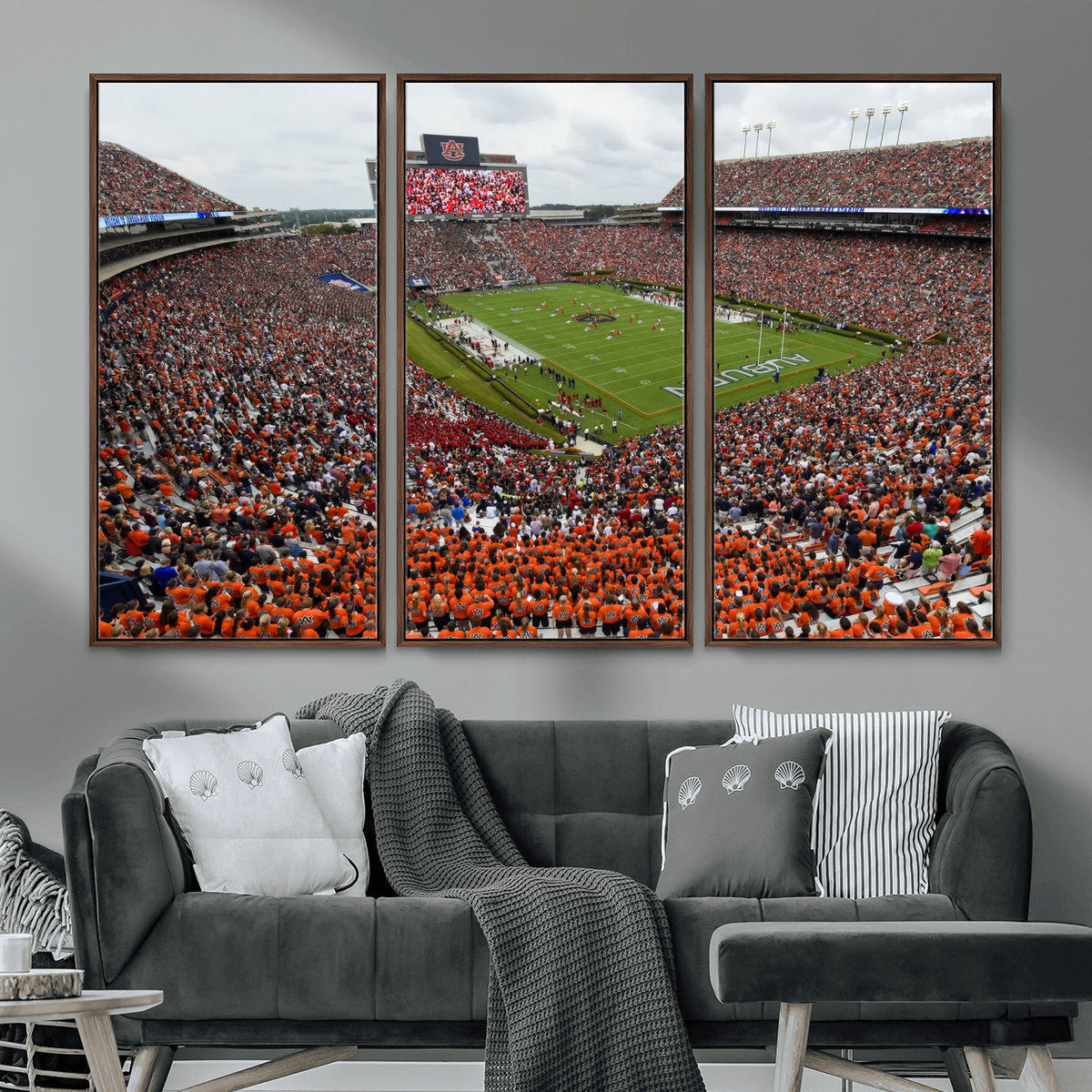 Jordan-Hare Stadium Wall Art Canvas Print, College Sports