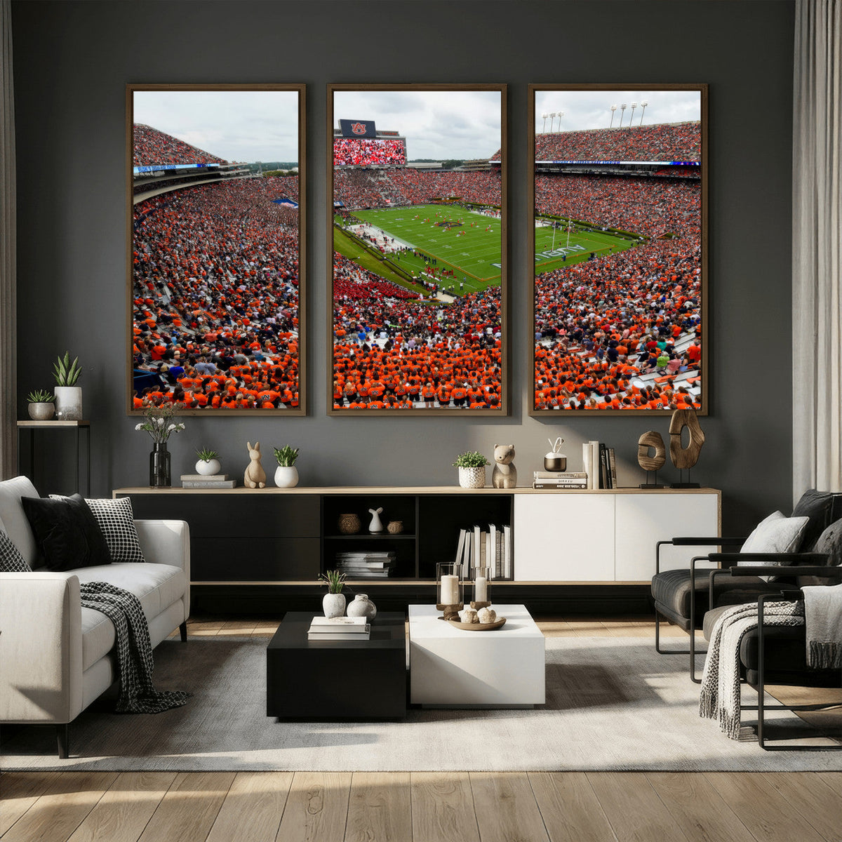 Auburn Stadium Wall Art Canvas Print, Jordan Hare Stadium