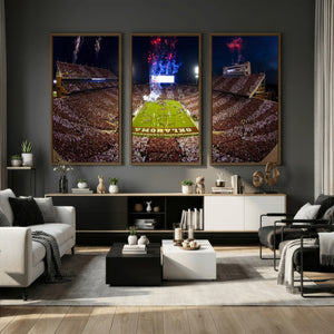 Oklahoma Memorial Stadium Wall Art Canvas Print – Oklahoma