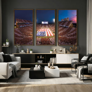Oklahoma Memorial Stadium Wall Art Canvas Print – Oklahoma
