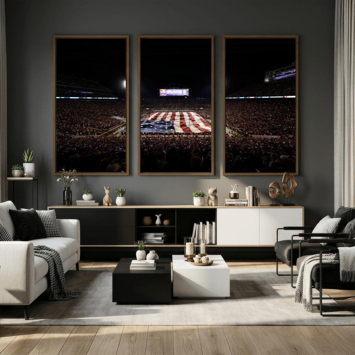 Oklahoma Memorial Stadium Wall Art Canvas Print – Oklahoma