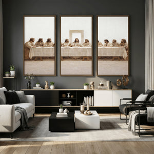 The Last Supper Wall Art Canvas Print, Jesus Christ Biblical