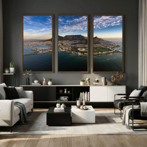 Cape Town Wall Art Canvas Print – Table Mountain Coastal