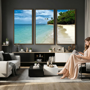 Puerto Rico Beach Paradise Wall Art – Tropical Coastal Print