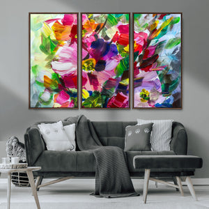 Oil Flower Abstract Canvas Print