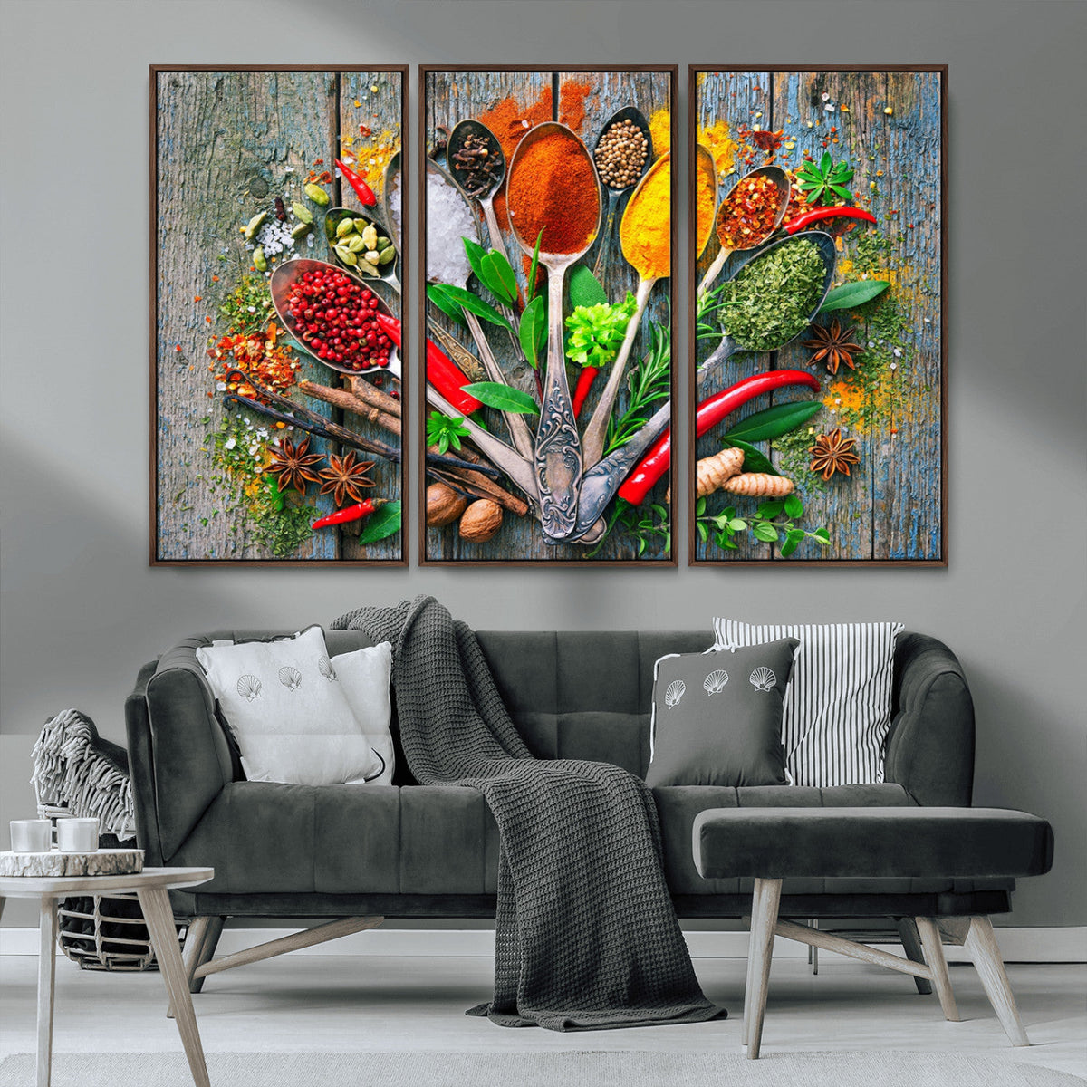 Spoonful of Spices Cooking Wall Art Canvas Print - Vibrant