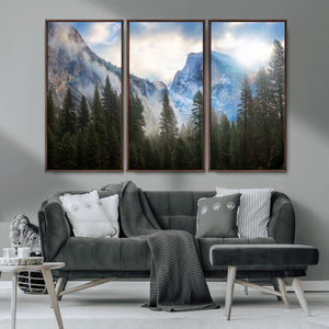Half Dome Yosemite Calinia Wall Art Canvas Print El Capitan