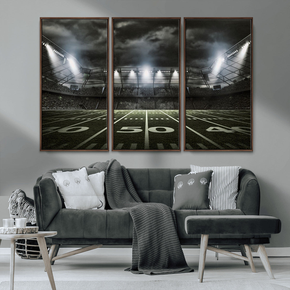 American Football Stadium Wall Art Canvas Print, Stadium