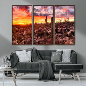 Arizona Desert Print, Western Cowboy Wall Art Print