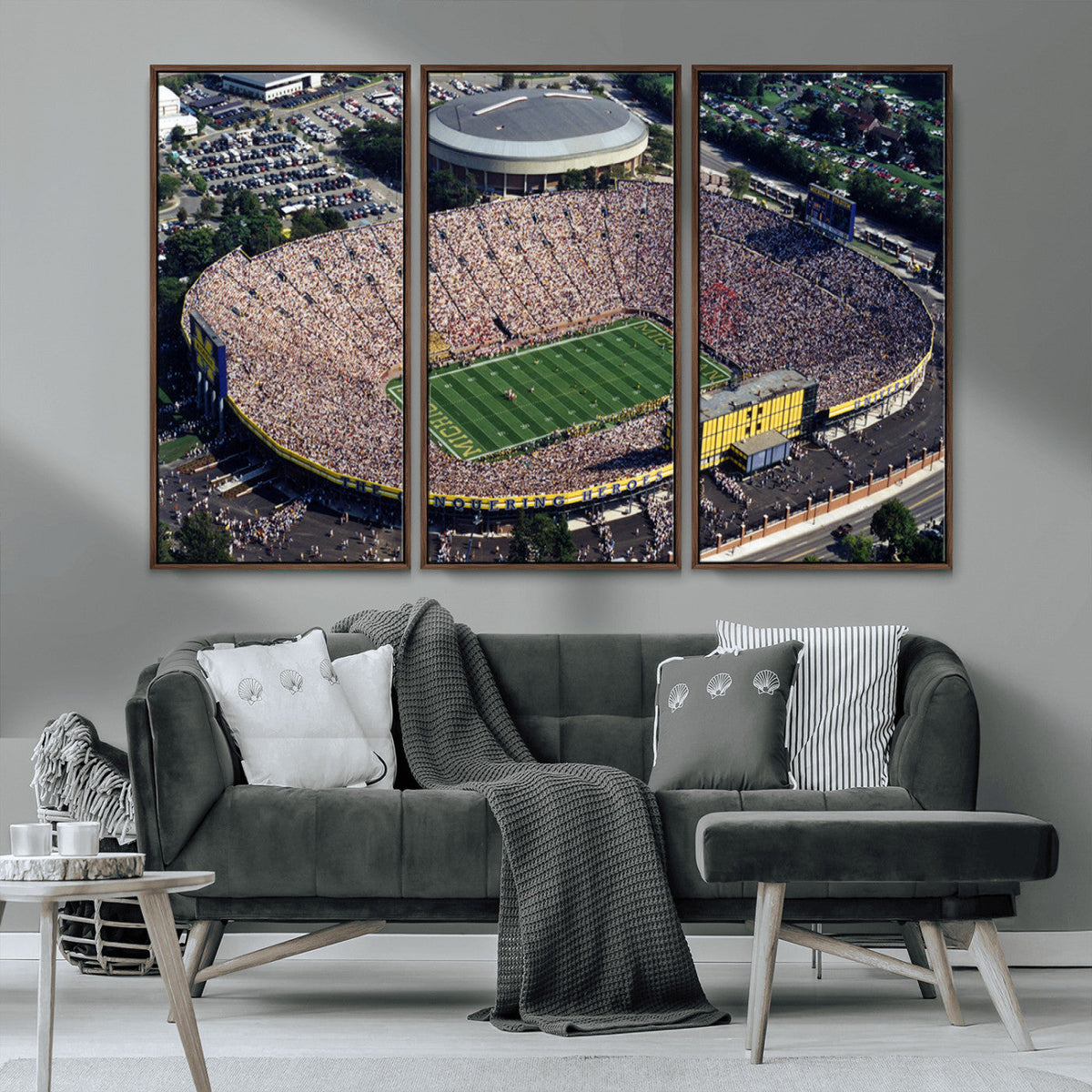 Michigan Wolverines Football Team Print - Ann Arbor Michigan