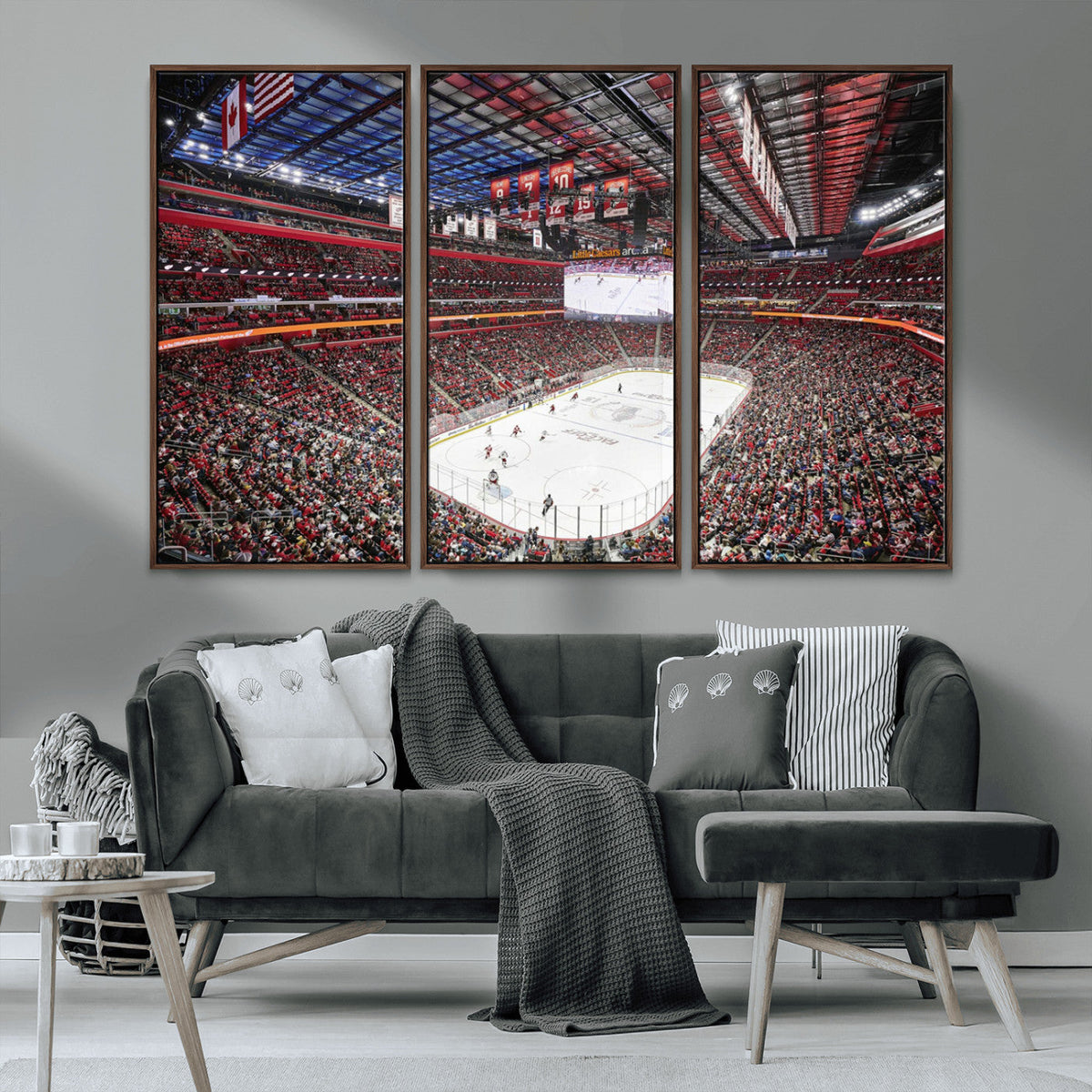 Barton Malow Little Caesars Arena Detroit Wall Art Canvas