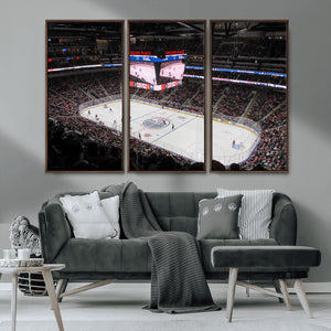 Rogers Place Edmonton Oilers Ice Hockey Stadium Wall Art,