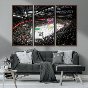 Vaudoise Lausanne Ice Hockey Arena Stadium Wall Art Canvas,