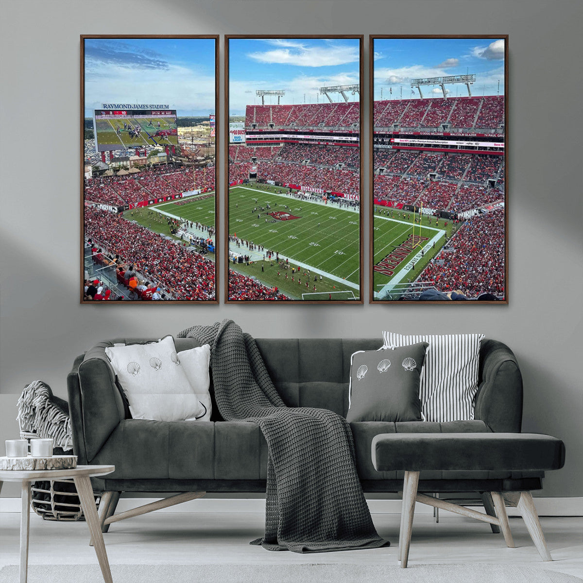 Florida Tampa Raymond James Stadium Wall Art Canvas Print -