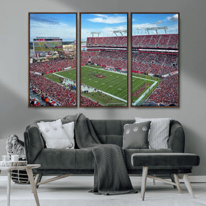 Florida Tampa Raymond James Stadium Wall Art Canvas Print -
