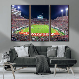 NC State Wolfpack Canvas Print - Raleigh Carter-Finley
