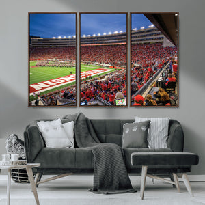 Wisconsin Badgers Football Team Print - Madison Camp Randall