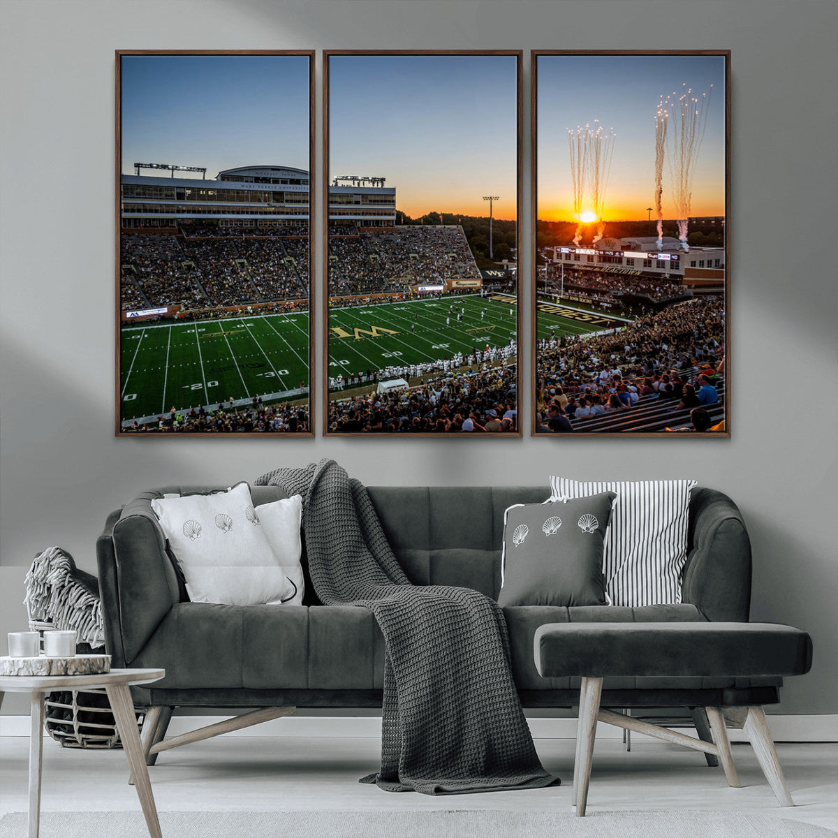 Demon Deacons Football Team Print Canvas- Winston-Salem