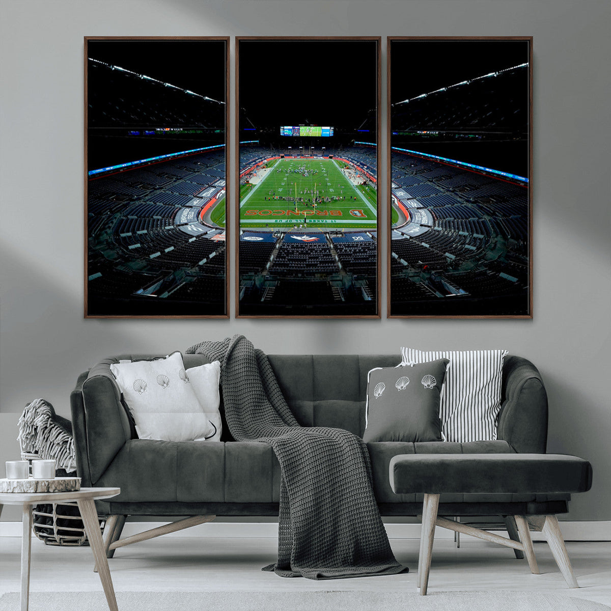 Denver Broncos Football Team Print Canvas- Denver Empower