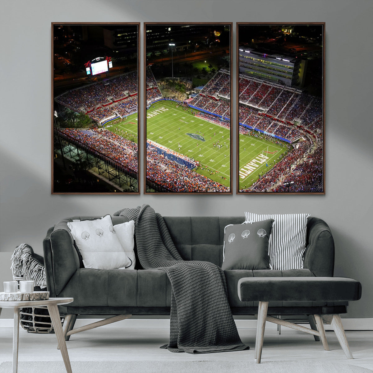 Florida Atlantic University Owls Canvas Print, Football Team