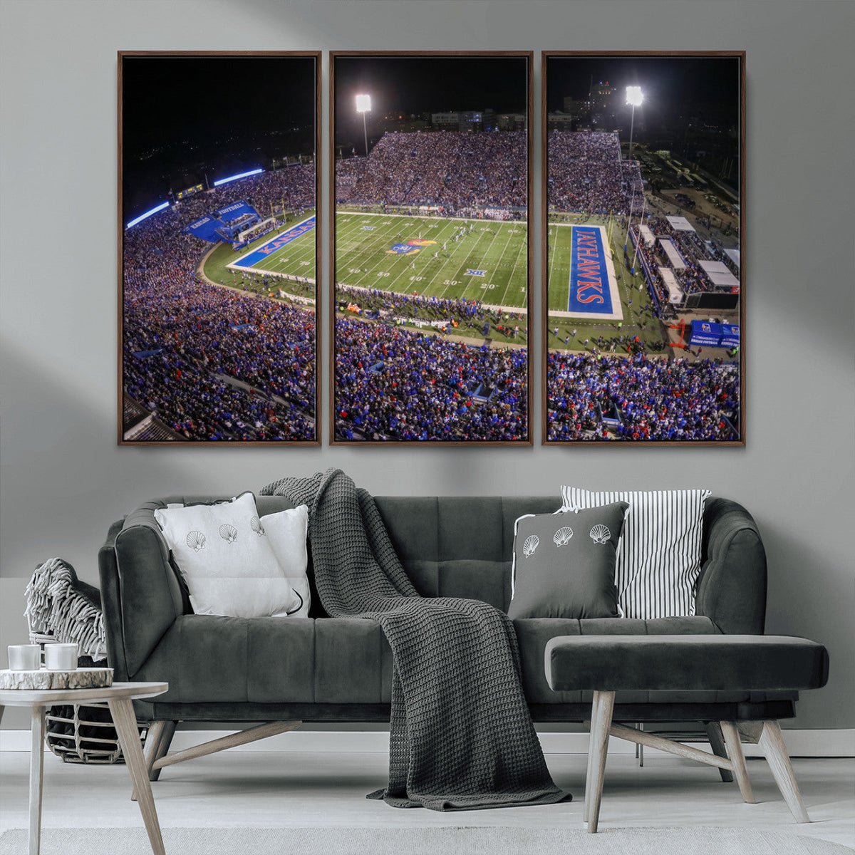 University of Kansas Jayhawks Football Team Print - Lawrence