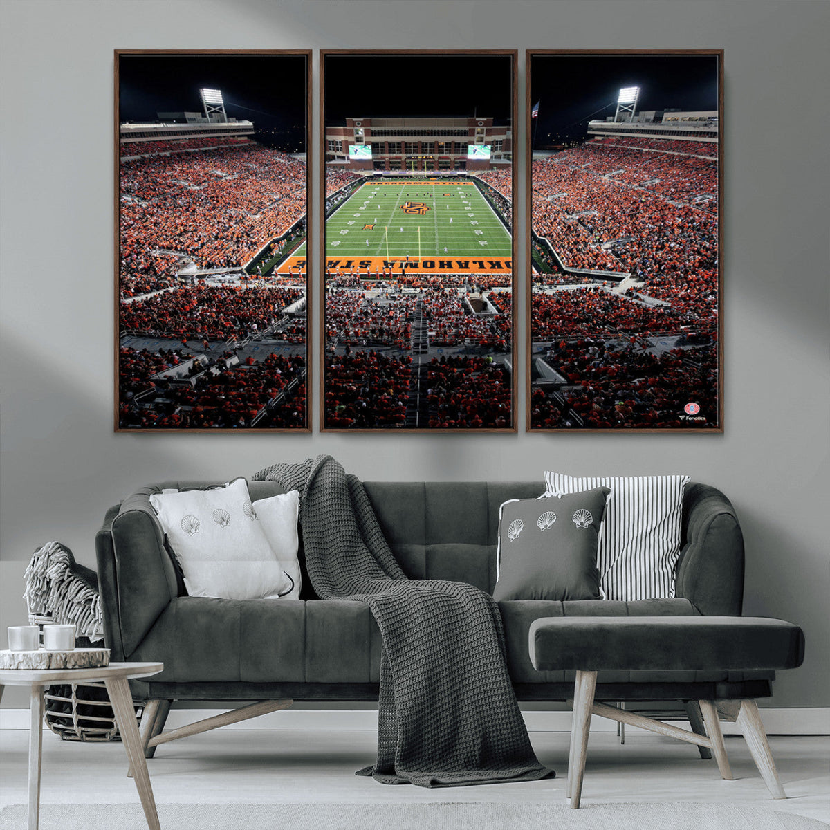 Oklahoma State Cowboys Canvas Print, Football Team Print -