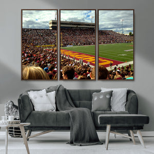 Central Michigan University Chippewas Football Team Print -