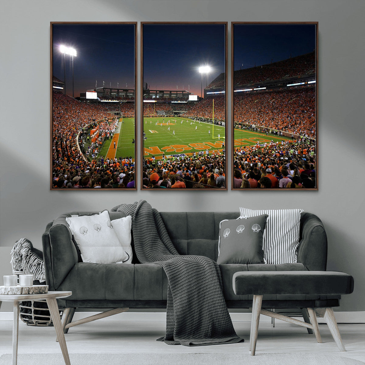 Clemson University Tigers Art Print, Football Team Print -