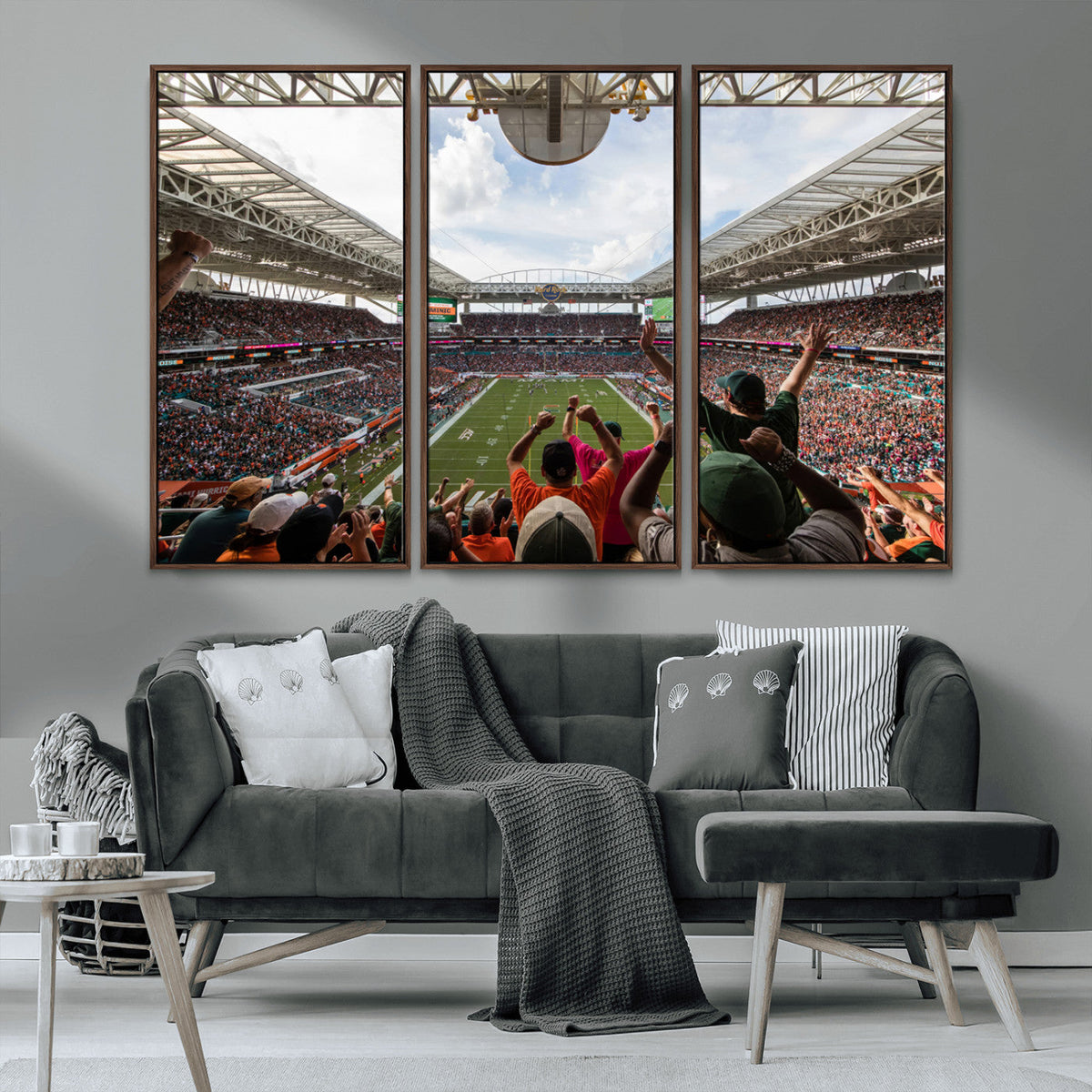 Miami Hurricanes Football Team Wall Art Print - Miami Hard