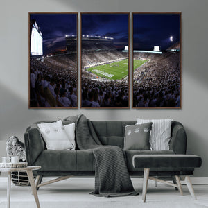 Michigan State Spartans Canvas, Framed Football Team Print -