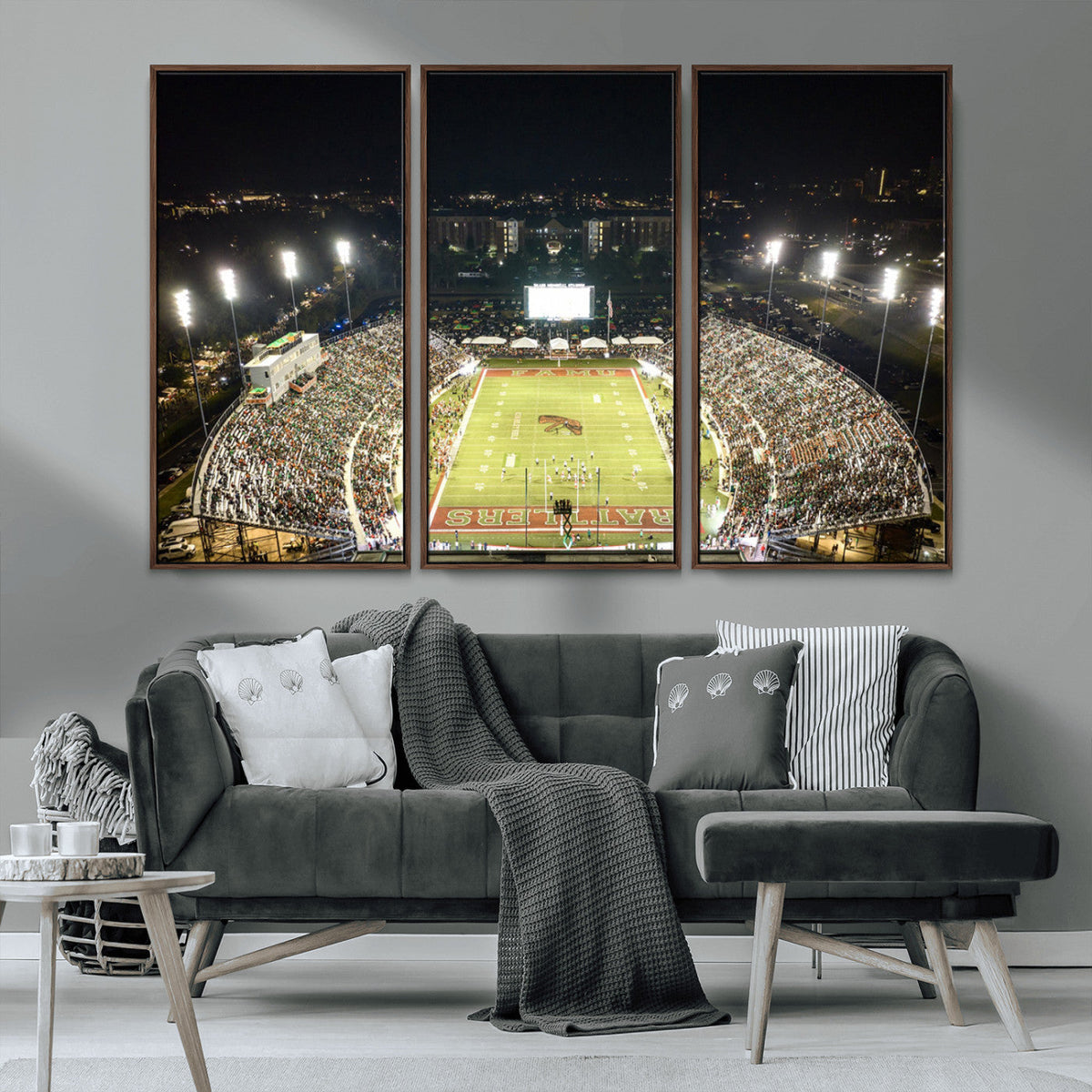 Florida A&M Rattlers Football Team Print - Tallahassee Bragg
