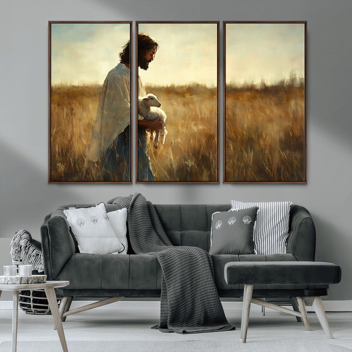 Jesus the Good Shepherd Wall Art Canvas Print -