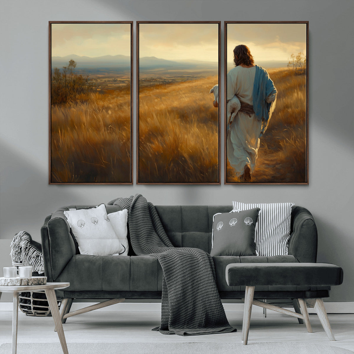 Jesus the Good Shepherd Wall Art Canvas Print -