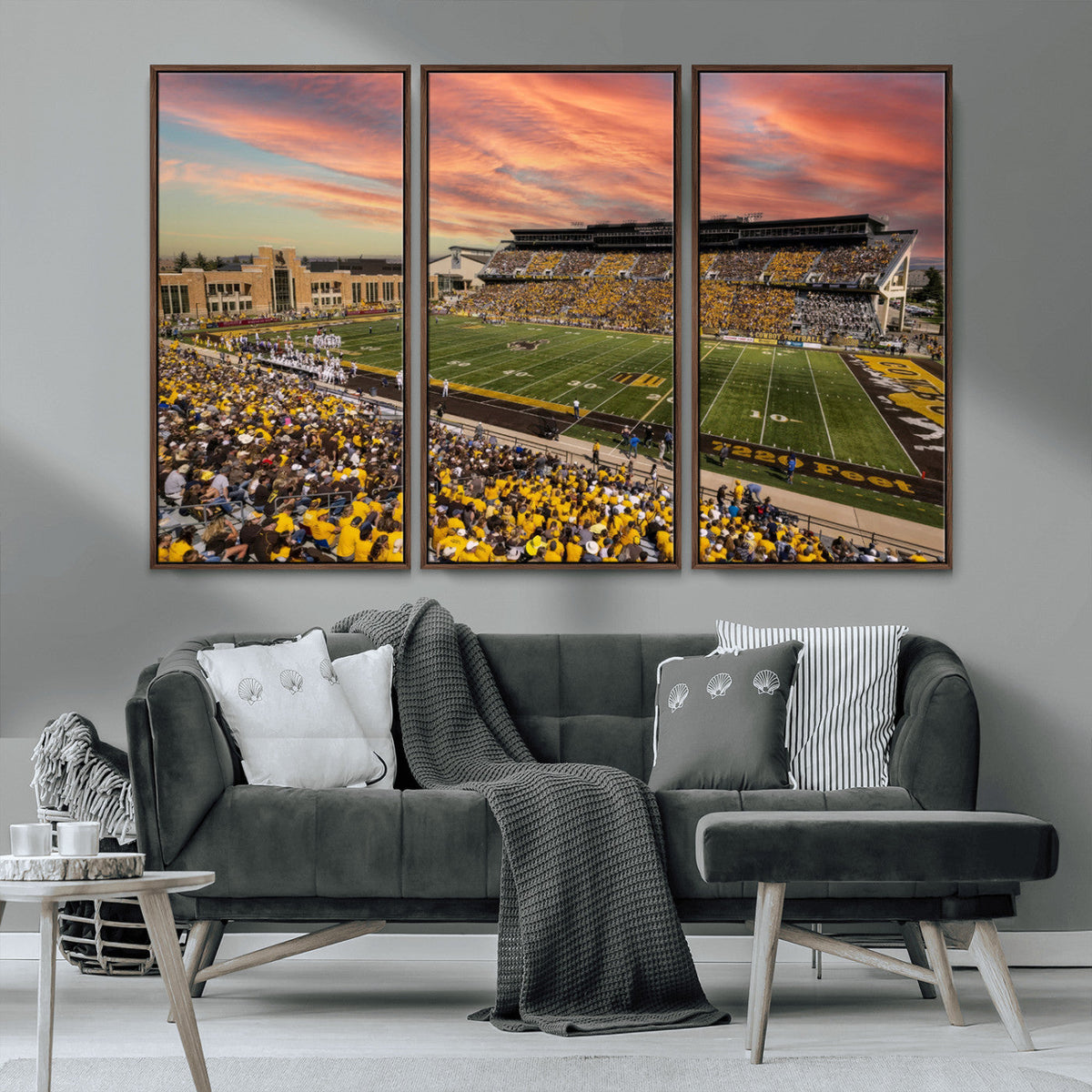 University of Wyoming Cowboys Football Team Print - Laramie