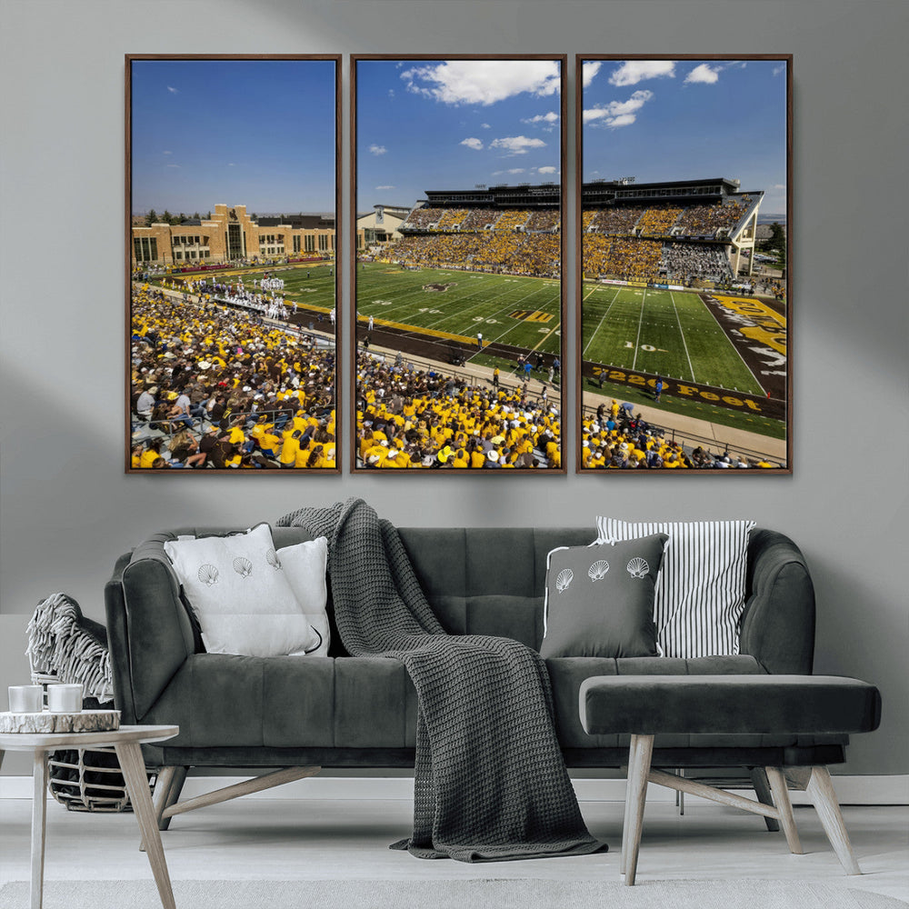 University of Wyoming Cowboys Football Team Print - Laramie