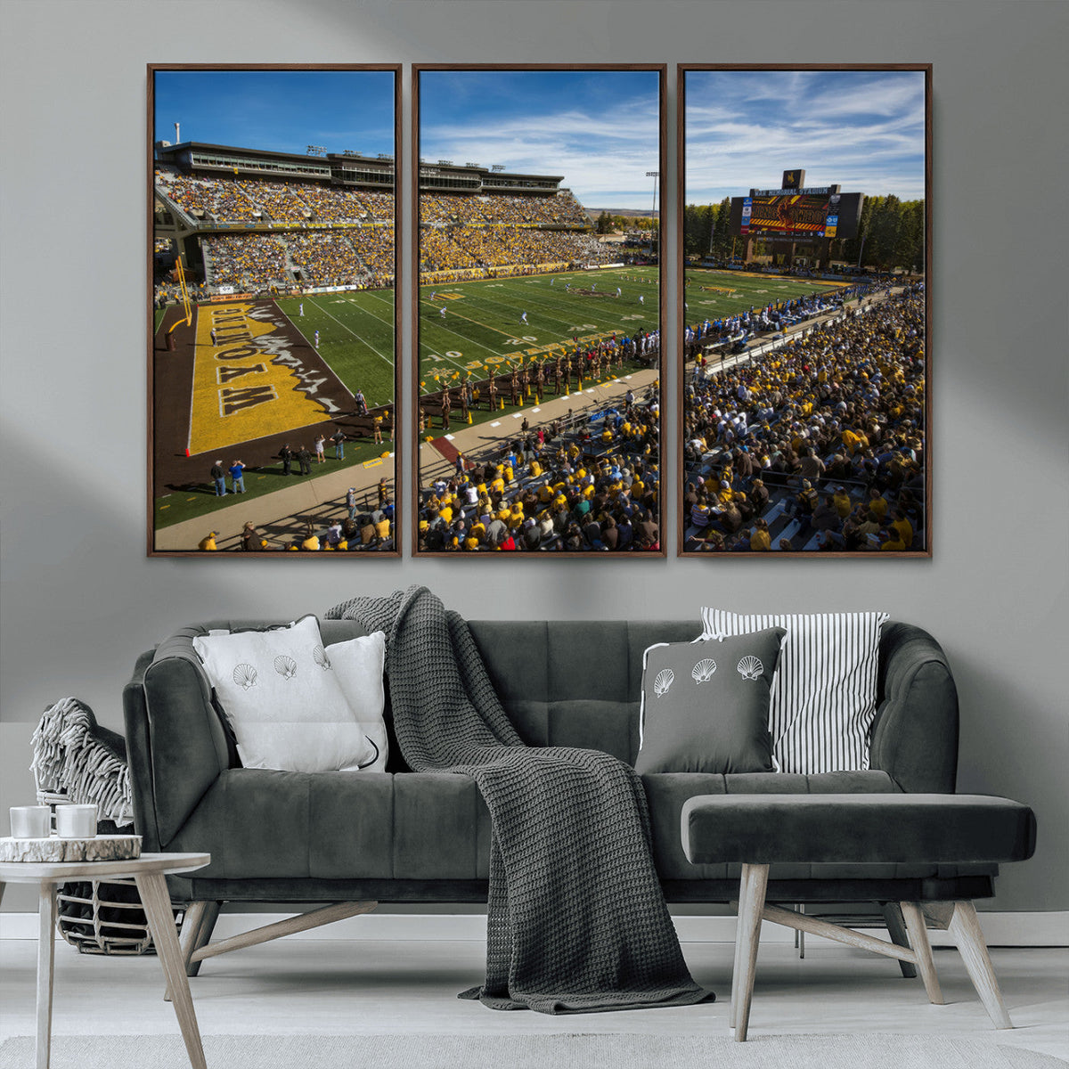 University of Wyoming Cowboys Football Team Print - Laramie