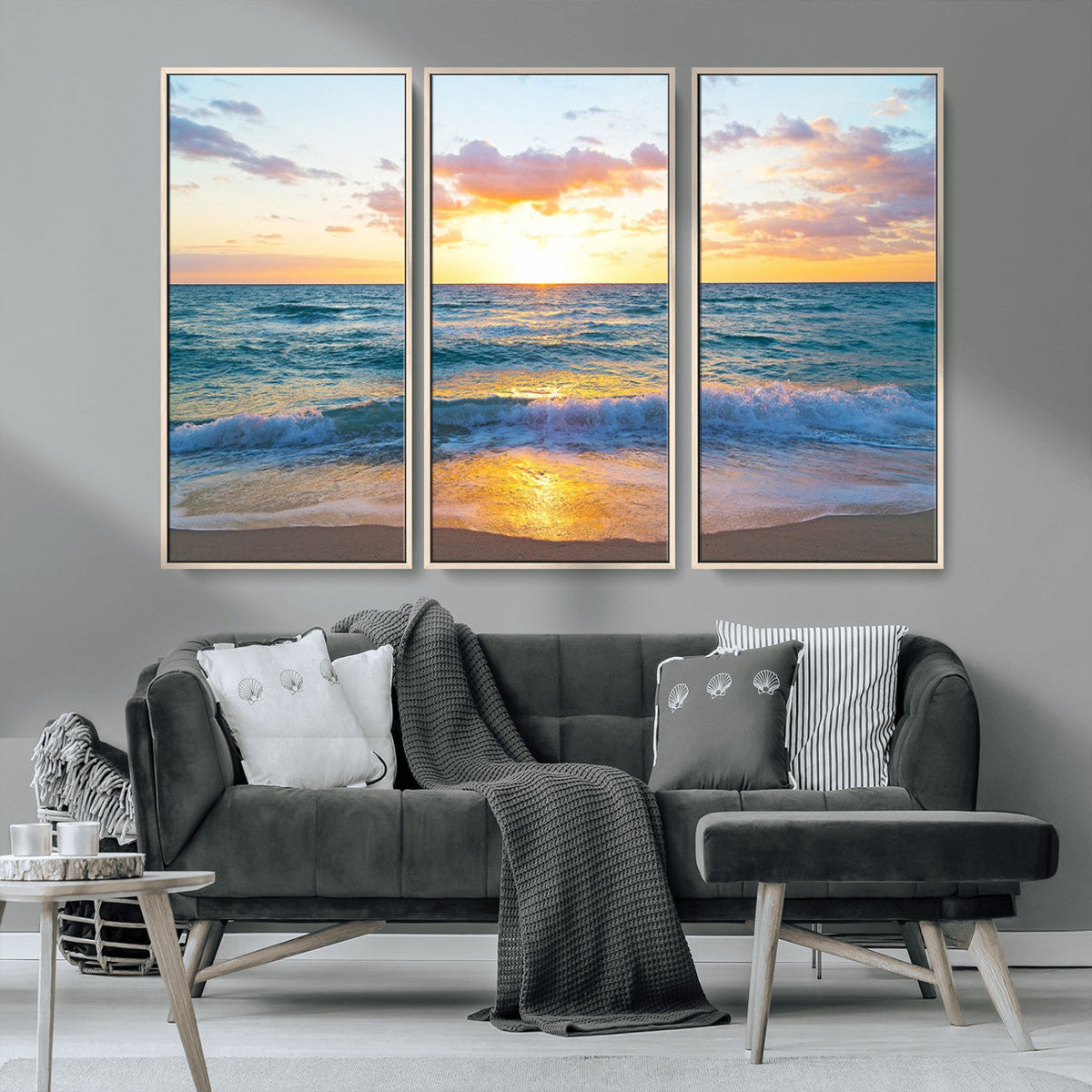 Coastal Wall Art - Vintage World Map Canvas Print with