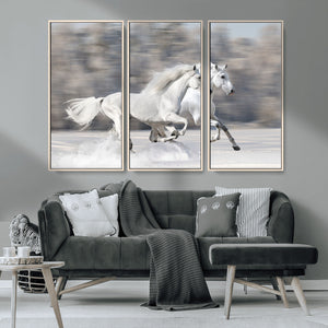 The White Horses Wall Art, Framed White Horses Wall Art
